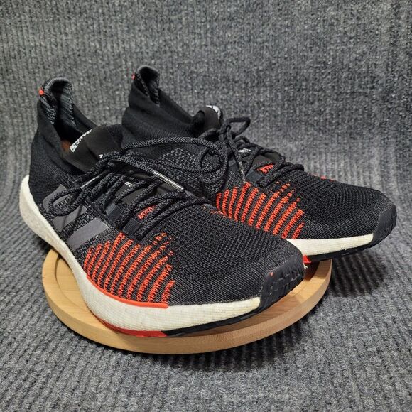 Adidas‎ Running Shoes Men's Size 13 Black Solar Red PulseBoost HD FU7333 - Picture 3 of 13